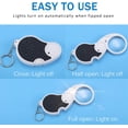 thumbnail image 4 of 2pcs 5X pocket magnifying glass with light, mini illuminated, 4 of 4
