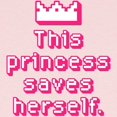 thumbnail image 2 of CafePress - This Princess Saves Herself Long Sleeve T Shirt - Long Sleeve Infant T-Shirt, 2 of 2