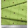 thumbnail image 1 of Soimoi Green polyester Crepe Fabric Butidar Jamdani Decor Fabric Printed Yard 52 Inch Wide, 1 of 1