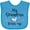 Turquoise, variant on Inktastic My Grandma Loves Me Heart Grandchild Boys or Girls Baby Bib
