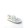 Pre-owned|Superga x Love Shack Fancy Womens Polka Dot Laces Floral Sneakers Blue Canvas 37