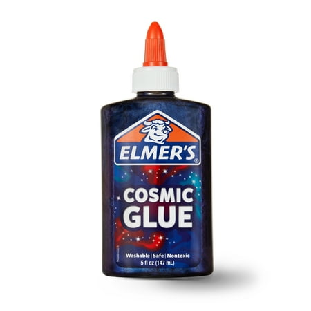Elmer's Cosmic Liquid Glue, Makes Slime That Shimmers, Purple and Blue Colors, 5 oz.
