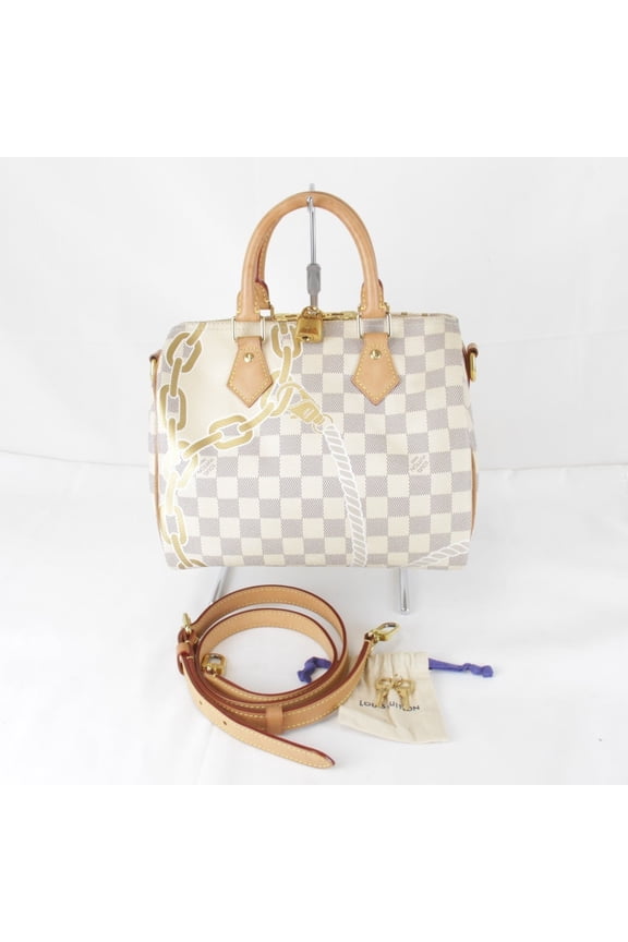 Pre-Owned LOUIS VUITTON N40473/RFID Nautical Speedy 25 Pendrire Boston Bag with... (Good)