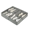 thumbnail image 1 of XWSHYW Contenedores de Almacenamiento Caja de Zapatos Plegable de Gran Capacidad, Caja de Almacenamiento de Zapatos con Partición Inferior de Cama, Artefacto de Almacenamiento de Tela Transparente a, 1 of 2
