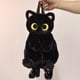 thumbnail image 5 of Mochila de peluche lindo animal gato moda mochila para adultos Negro Peluche, 5 of 10