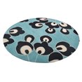 thumbnail image 2 of Rugsotic Carpets Hand Tufted Wool Eco-Friendly Area Rugs - 8'x8', Round, Blue, Modern Contemporary Design, High Pile Handmade Anti Skid Rugs for Living Room, Bed Room (K00718), 2 of 6