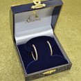 thumbnail image 3 of Prong-Set Diamond Hoop Earrings in 14k Yellow Gold (1.00ct), 3 of 3