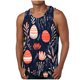 thumbnail image 2 of Camiseta sin mangas de cuello redondo para hombre, ropa de ocio, fitness, para el hogar, pijama, camiseta con estampado a color, blusa deportiva de poliéster para hombre, 2 of 5