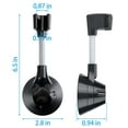 thumbnail image 3 of Spencer Adjustable Shower Head Holder, Adhesive Shower Head Bracket, No Drill Handheld Showerhead Wall Mount Holder for Bathroom, Black, 3 of 9