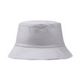 thumbnail image 2 of GILIGEGE Unisex Athletic Bucket Hat Solid Colors Sun Hat with Uv Protection for Outdoor Sports Packable Summer Hats Cap Outdoors Wild Fisherman Women Fashion Uni Sun Men Hat Caps Grey One Size, 2 of 3