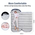 thumbnail image 2 of XXL Navy All-Season Rectangular Sleeping Bag for Adults, 90.55" x 39.37", Left-Zip, 5.5 lbs, Water-Resistant, 2 of 6