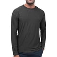 thumbnail image 1 of yoeyez Men's Sun Protection Shirts Solid Color Long Sleeve Sunscreen Shirt Lightweight Breathable Spf Rash Guard for Fishing Hiking Swimming Running Dark Gray,XL, 1 of 7