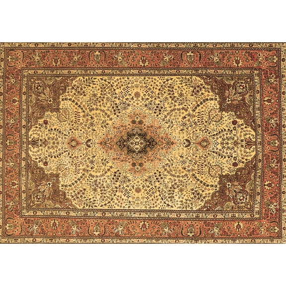 Ahgly Company Indoor Rectangle Persian Brown Traditional Area Rugs, 5' x 7'
