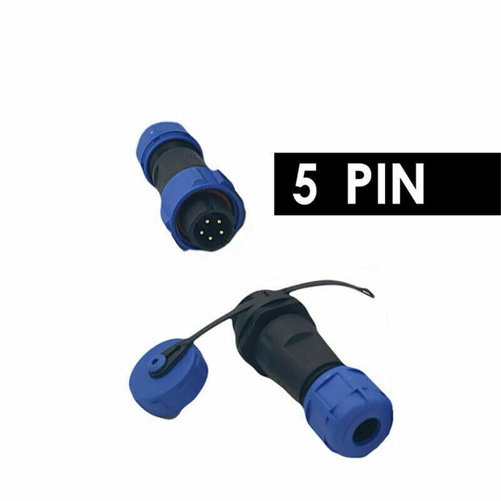 Durable IP68 17 Pin Waterproof Plug Socket Connector Inline Mount Wire Cable Coupler Aviation