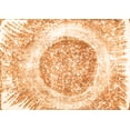 thumbnail image 1 of Ahgly Company Indoor Rectangle Abstract Orange Contemporary Area Rugs, 4' x 6', 1 of 1