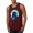 Maroon, variant on Creepy Winter Beach Night Owl Animal Lover Graphic Tank Top