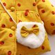 thumbnail image 5 of Traje De Nieve De Invierno Para Niños Pequeños, Chaqueta Con Capucha Con Orejas De Conejo Para Niñas Con Bolsa, Abrigo Cálido Grueso Con Estampado De Cerezas Odeerbi LM103-153, 5 of 9