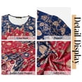 thumbnail image 5 of Fantaslook Plus Size Womens Tops Dressy Casual Button Pleated Blouses Long Sleeve Shirts Fall Fashion Tunic Tops, 5 of 7