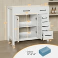thumbnail image 4 of Eclife 36 Inch White Bathroom Vanity without Sink Top Base Only, 4 of 10