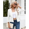thumbnail image 4 of Black Blazer for Women Business Casual Outfits for Women Elegant Open Front Peplum Black Blazer Jacket, 4 of 9
