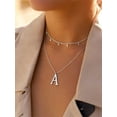 thumbnail image 3 of PROSTEEL Initial Pendant P Silver Necklace Alphabet Letter Stainless Steel Necklace for Women Mom Daughter, Personalized Name Charm Jewelry Birthday Gift, 3 of 8