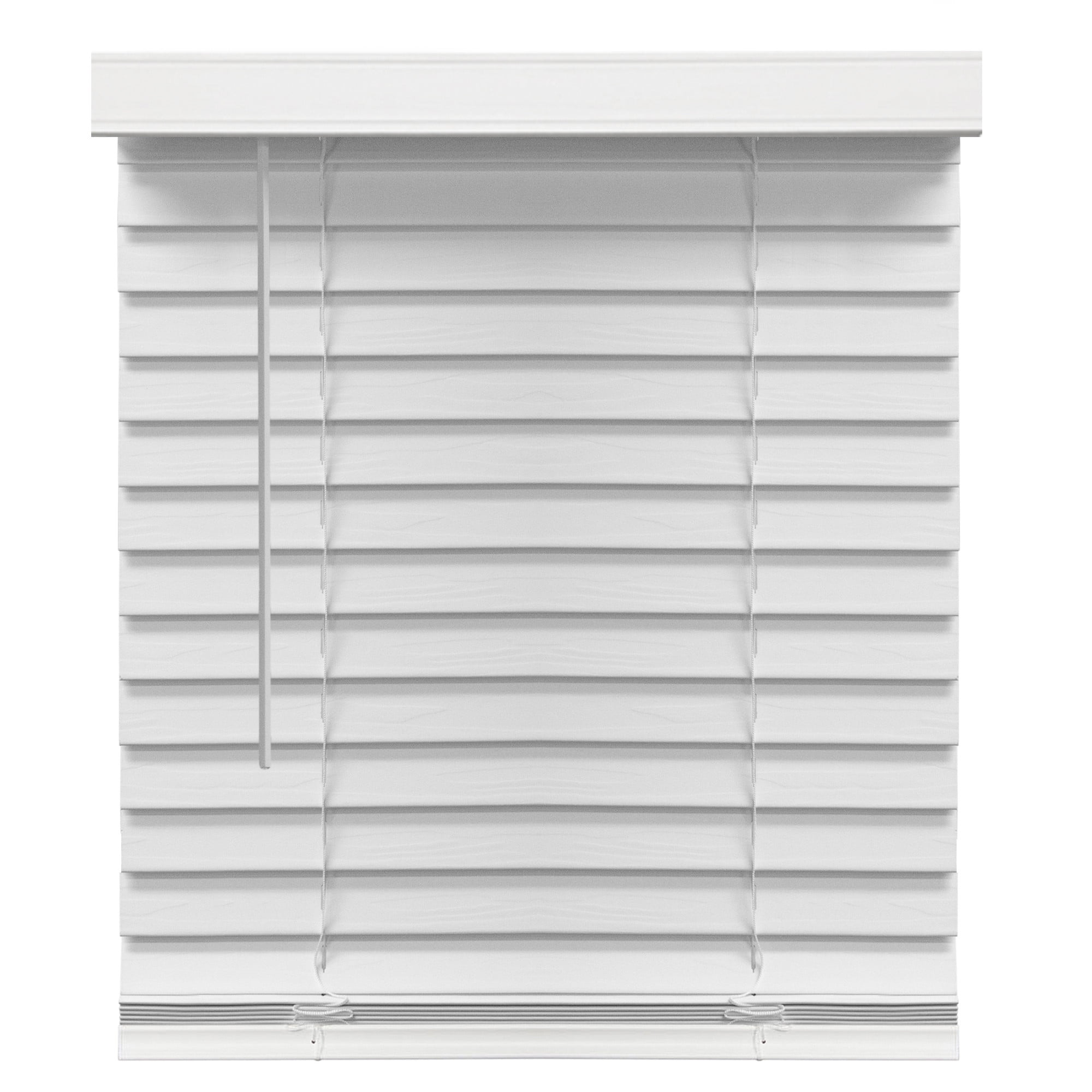 2 Inch Cordless Faux Wood Blinds Horizontal Window Covering White Multiple 