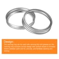 thumbnail image 4 of Canning Jar Rings, 10 Pack - Tinplate Split-Type Mason Jar Replacement Bands Wide Mouth Leak Proof (Silver), 4 of 6