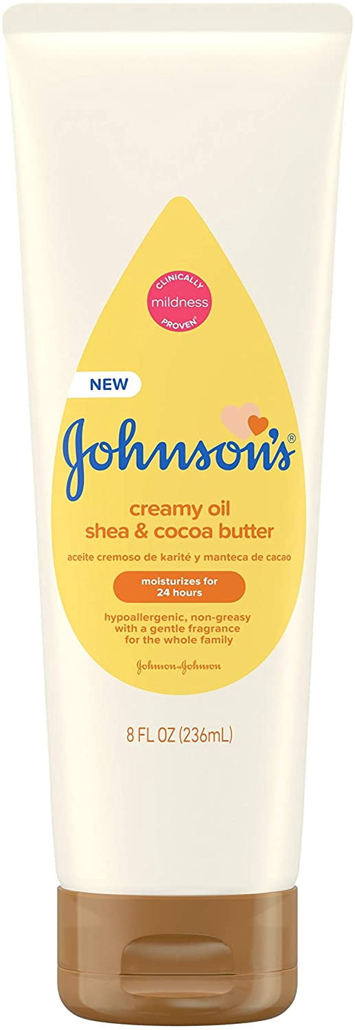 Johnson's Creamy Oil for Baby with Shea & Cocoa Butter, Moisturizing