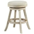 thumbnail image 1 of Benjara Wooden Swivel Counter Stool with Round Fabric Seat, Gray, 1 of 5