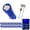 Blue, variant on 20pcs Pink T5 74 Instrument Cluster Gauge Dash 3-SMD LED Bulb light 17 57 37 73