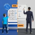 thumbnail image 4 of Tableau Effaçable à Sec Roulant 48 x 36 - Grand Tableau Blanc Magnétique Portable avec Support - Tableau Blanc Style Chevalet Double Face avec Roues - Tableau Blanc Mobile sur Pied pour Bureau, Salle de Classe et Maison, 4 of 4