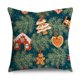 thumbnail image 1 of Fundas de almohada de Navidad para sofá, decoración del hogar, adorno de árbol de Navidad, muñeco de nieve, bolas, 40 cm, 45 cm, 50cm, 1 of 4