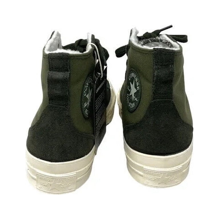 Converse Men 6.5 Women 8.5 Chuck 70 Khaki Green Canvas High Top Lined Shoes Converse Chuck 70 High Top Canvas Sneakers  main image 2