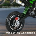 thumbnail image 4 of Fompes 2-Stroke 49cc Gas Dirt Bikes 2-Stroke Mini Kids Dirtbike Kids Dirt Bike with Front Rear Disc Brakes Off-Road Tires Shock Absorption Easy Pull Start Dirtbikes Load Capacity Up to 330lbs-Green, 4 of 15
