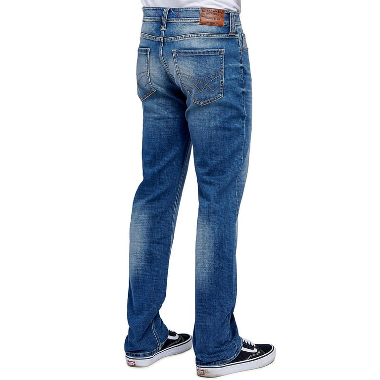 Seven7 Men's 4-Way Stretch Straight Fit 5-Pocket Jean in St James