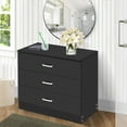 thumbnail image 2 of Dressers for Bedroom, Heavy Duty 3-Drawer Wood Chest of Drawers, Modern Storage Bedroom Chest for Kids Room, Black Vertical Storage Cabinet for Bathroom, Closet, Entryway, Hallway, Nursery, L2025, 2 of 8