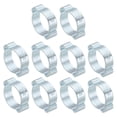 thumbnail image 1 of Unique Bargains 30 Pack 15-18mm Double Ear Hose Clamp, Galvanized Steel Crimp Rings, 1 of 6