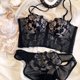 thumbnail image 4 of 1/2 Taza De Sujetador Bordado De Encaje Suave Con Acolchado Levantamiento De Senos Anti Flacidez Sexy Moda Para Las Mujeres, 4 of 5