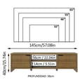thumbnail image 3 of Mueble Mesa Para Tv Rack Madesa 2 Puertas Hasta 65 Marrón 01, 3 of 9
