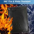 thumbnail image 2 of Deago Fireproof Document Bag (2000℉), 15"x 11" Waterproof Fireproof Money Bag for Cash with Zipper, Important Document Storage Organizer for Valuables, Legal Documents Safe, 2 of 9