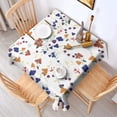thumbnail image 2 of Pioneer Flower Floral Print Pattern Square Tablecloth,Waterproof Square Table Cover,Wipeable Spillproof Washable Table Cover for Home Kitchen Party Decor 42"X42"(107x107cm), 2 of 6