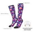 thumbnail image 6 of Fotbe Skull Blue Flower print Women's Men's Novelty Crew Socks Cotton Socks Knee High Socks for Walking,Running,Nurses,Pregnancy, 6 of 8