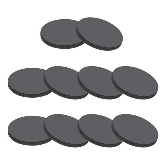 Rubber Solid Discs Washers 30mm OD x 4mm Thick Rubber Round Gasket Pad Bushings Spacer, Black 10 Pcs