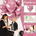 thumbnail image 2 of EcoNesxp Ballons Roses en Forme de Cœur Ballons d'Amour Roses 18 Pouces Ballons Roses en Forme de Cœur Pièces Ballons Roses en Forme de Cœur Ballons de la Saint-Valentin 12 Pcs, 2 of 5