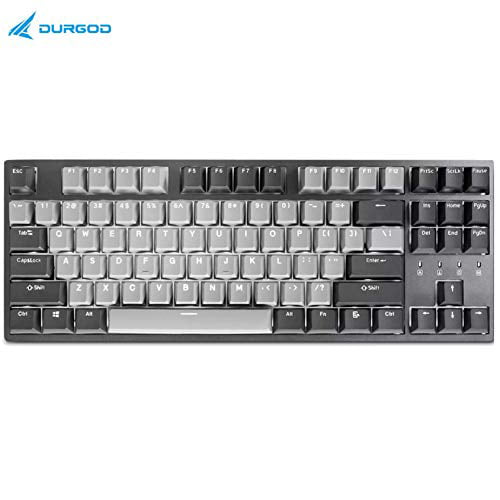 Durgod Taurus K320 TKL Mechanical Gaming Keyboard 87 Keys USB Type C NKRO Double Shot PBT Cherry Silent Red, White