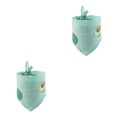 thumbnail image 4 of Methold Bufanda de baba triangular con estampado de frutas, algodón, mantenimiento del calor, reutilizable, lavable, decorativa, toalla para verde tipo 4 2piezas, 4 of 6