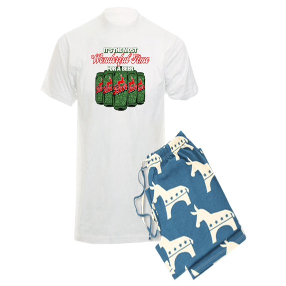CafePress - Wonderful Time For A Beer - Men's Light Pajamas