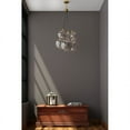 thumbnail image 4 of Gild Design House Kiran Mid-Century Glass and Metal Chandelier in Gold, 4 of 5