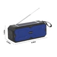 thumbnail image 3 of SDNall Solar Bluetooth Audio Large Capacity Battery Multifunctional Playback Mode Rechargeable TF/USB Flash Disk Radio Broadcasting, 3 of 7