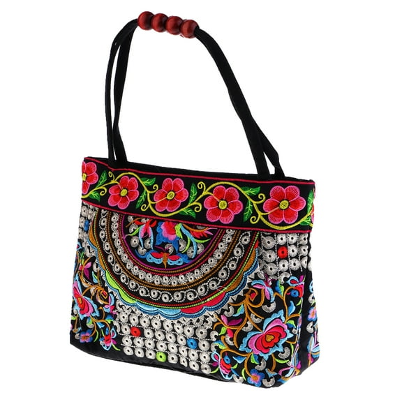 Vintage Style Ethnic Handbag Embroidery Boho lower Handmade F